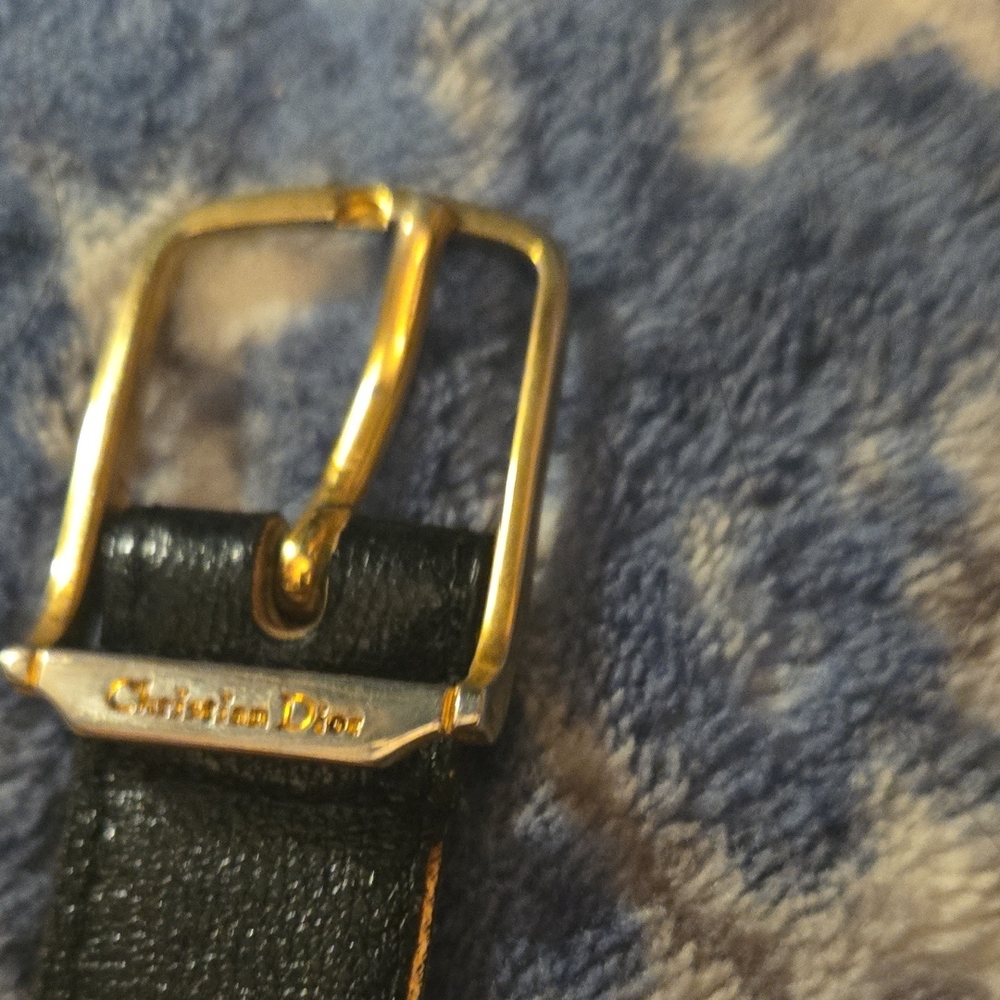 Dior Black and Gold Belt Bag